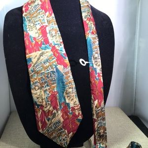 Metropolitan Italy bar club evening tie 100% silk